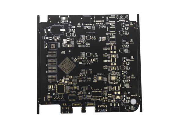 Single side board with complex routing